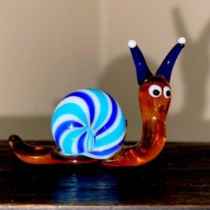 Glass Snail Figurine